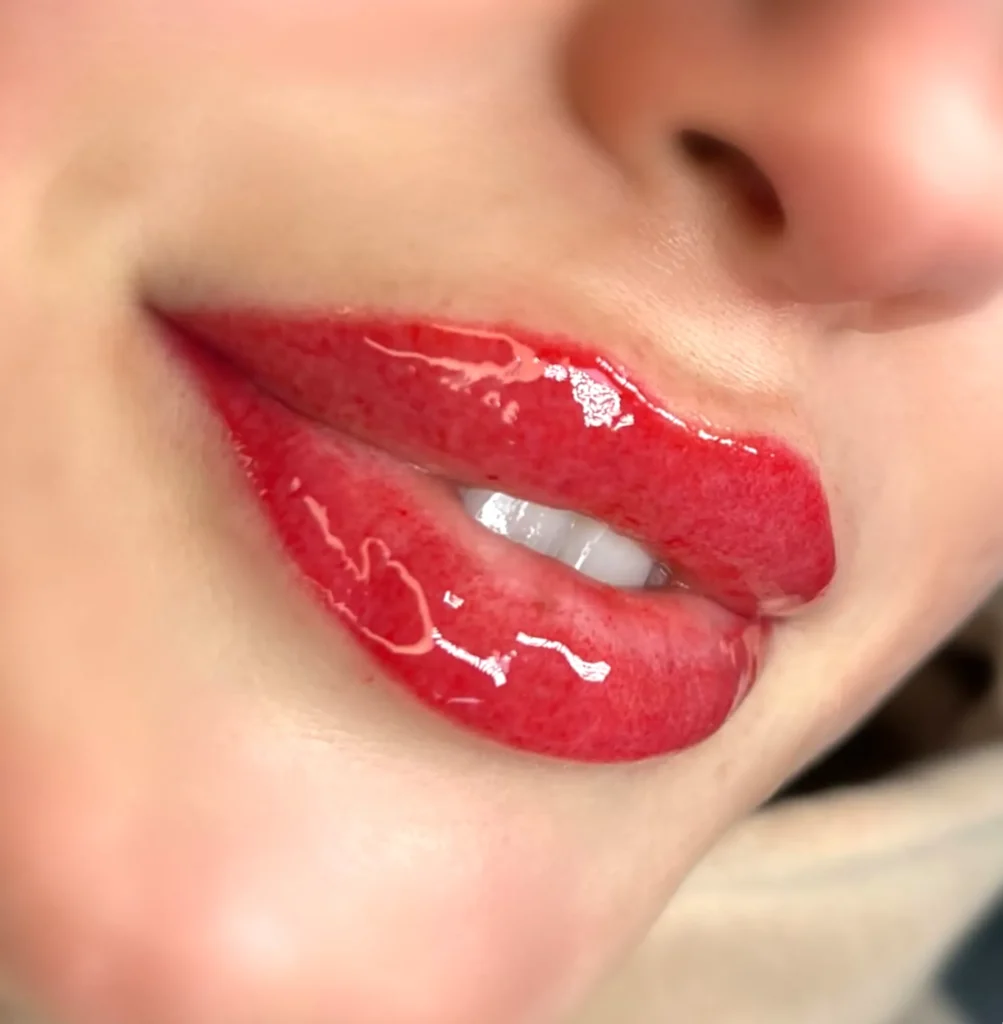 Lip tattoo in Melbourne